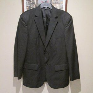 BLAIR UNDERWOOD mens 42R Black Pinstripe 2-button SPORT COAT Jacket Blazer
